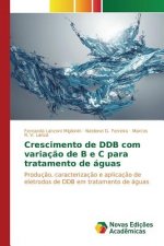 Crescimento de DDB com variacao de B e C para tratamento de aguas