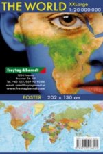 Wandkarte: The World XXL, international, Poster 1:20.000.000, Plano in Rolle