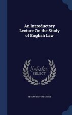 Introductory Lecture on the Study of English Law