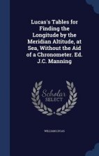 Lucas's Tables for Finding the Longitude by the Meridian Altitude, at Sea, Without the Aid of a Chronometer. Ed. J.C. Manning