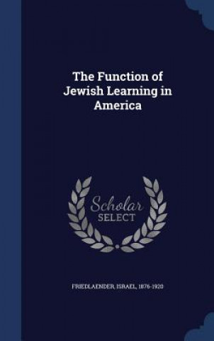 Function of Jewish Learning in America