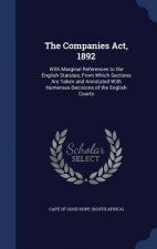 Companies ACT, 1892