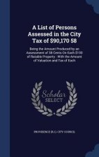 List of Persons Assessed in the City Tax of $90,170 58