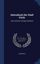 Adressbuch Der Stadt Furth