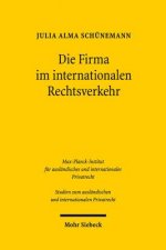 Die Firma im internationalen Rechtsverkehr