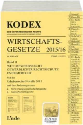 KODEX Wirtschaftsgesetze Band II 2015/16