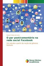 O par post/comentario na rede social Facebook