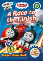 Thomas and Friends: A Race to the Finish (Sticker Scene Book)