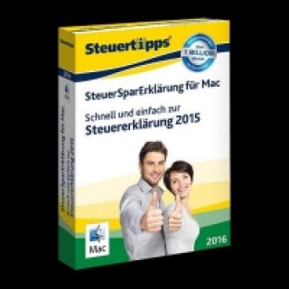 SteuerSparErklärung Mac 2016, 1 CD-ROM