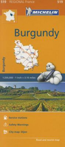 Burgundy - Michelin Regional Map 519
