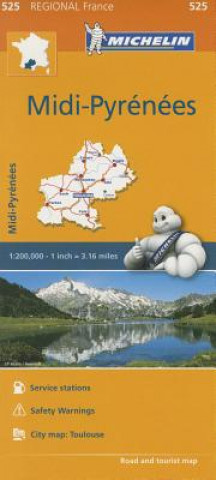 Midi-Pyrenees - Michelin Regional Map 525