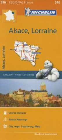 Alsace Lorraine - Michelin Regional Map 516