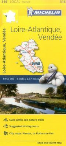 Loire-Atlantique, Vendee - Michelin Local Map 316