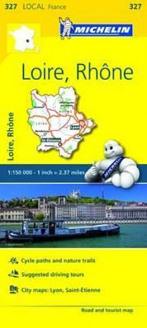 Loire, Rhone - Michelin Local Map 327