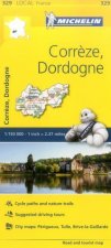 Correze, Dordogne - Michelin Local Map 329