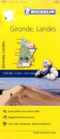 Gironde, Landes - Michelin Local Map 335