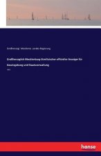 Grossherzoglich Mecklenburg-Strelitzischer officieller Anzeiger fur Gesetzgebung und Staatsverwaltung