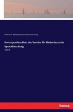 Korrespondenzblatt des Vereins fur Niederdeutsche Sprachforschung