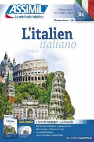 L'Italien Book + 4 Audio CDs