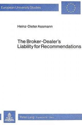 Broker-Dealer's Liability for Recommendations