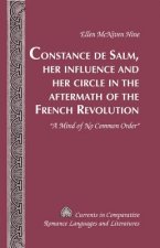 Constance de Salm, Her Influence and Her Circle in the Aftermath of the French Revolution