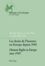 Droits de l'homme en Europe Depuis 1945 Human Rights in Europe Since 1945