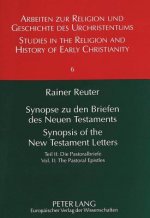 Synopse Zu Den Briefen Des Neuen Testaments Synopsis of the New Testament Letters
