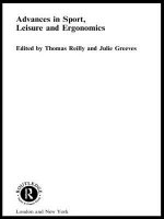 Advances in Sport, Leisure and Ergonomics