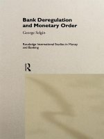 Bank Deregulation & Monetary Order