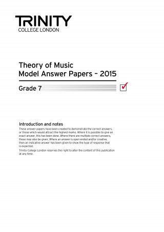 Trinity College London Theory Model Answers Paper (2015) Grade 7