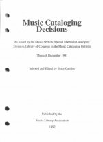 Music Cataloging Decisions