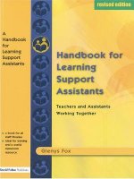 Handbook for Learning Support Assistants