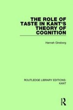 Role of Taste in Kant's Theory of Cognition