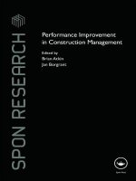 Performance Improvement in Construction Management