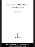 Terms of Trade and Class Relations