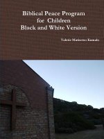 Biblical Peace Program: Black and White Version