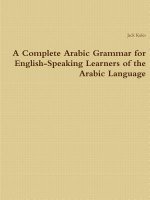 Complete Arabic Grammar for English-Speaking Learners of the Arabic Language
