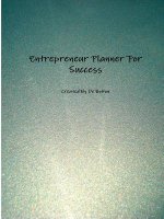 Entrepreneur Planner for Success Lh