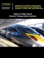 Safety of High-Speed Ground Transportation Systems: Assessment of Potential Aerodynamic Effects on Personnel and Equipment in Proximity to High-Speed