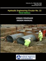 Urban Drainage Design Manual - Hydraulic Engineering Circular No. 22 - Third Edition
