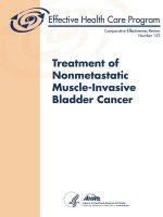 Treatment of Nonmetastatic Muscle-Invasive Bladder Cancer - Comparative Effectiveness Review (Number 152)