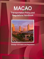 Macao Transportation Policy and Regulations Handbook - Strategic Information and Regulations