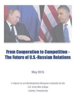 From Cooperation to Competition - the Future of U.S.-Russian Relations