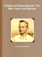 Childhood Remembered: the War Years and Beyond