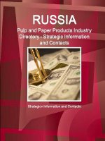 Russia Pulp and Paper Products Industry Directory - Strategic Information and Contacts