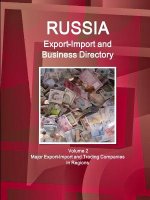 Russia Export-Import and Business Directory Volume 2 Major Export-Import and Trading Companies in Regions