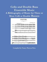 Cello and Double Bass Ensemble Music