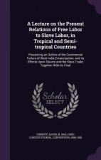 Lecture on the Present Relations of Free Labor to Slave Labor, in Tropical and Semi-Tropical Countries