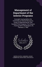 Management of Department of the Interior Programs