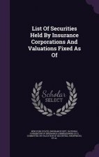 List of Securities Held by Insurance Corporations and Valuations Fixed as of